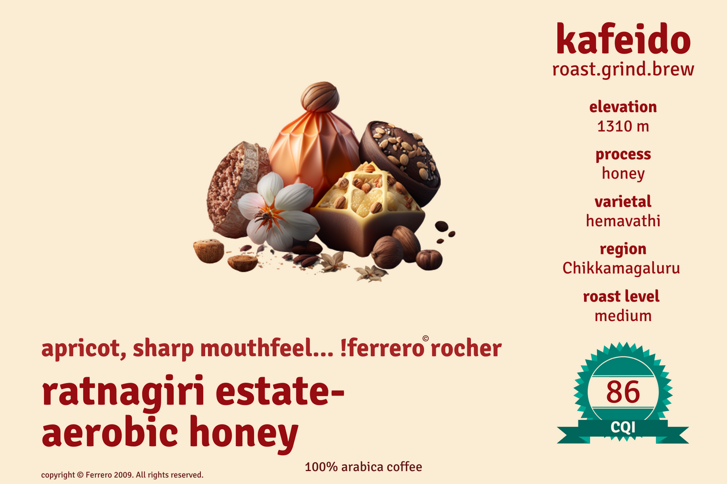 Ratnagiri Estate - Aerobic Honey - Medium Roast
