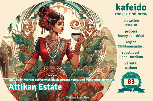 Attikan Estate - Honey Sun - Dried - Medium - Light Roast - kafeido roasters
