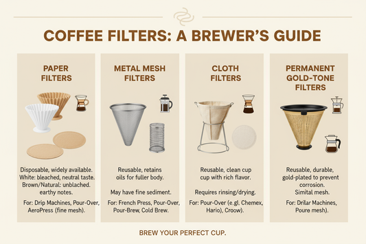 Coffee filters – their types & which one do you need