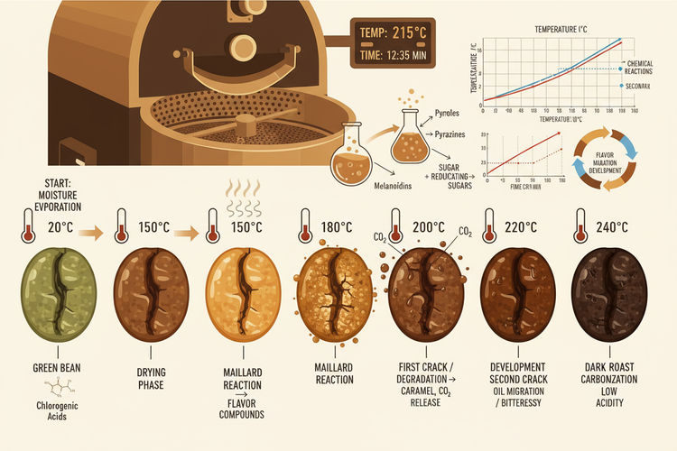 The science behind roasting specialty coffee beans - kafeido roasters