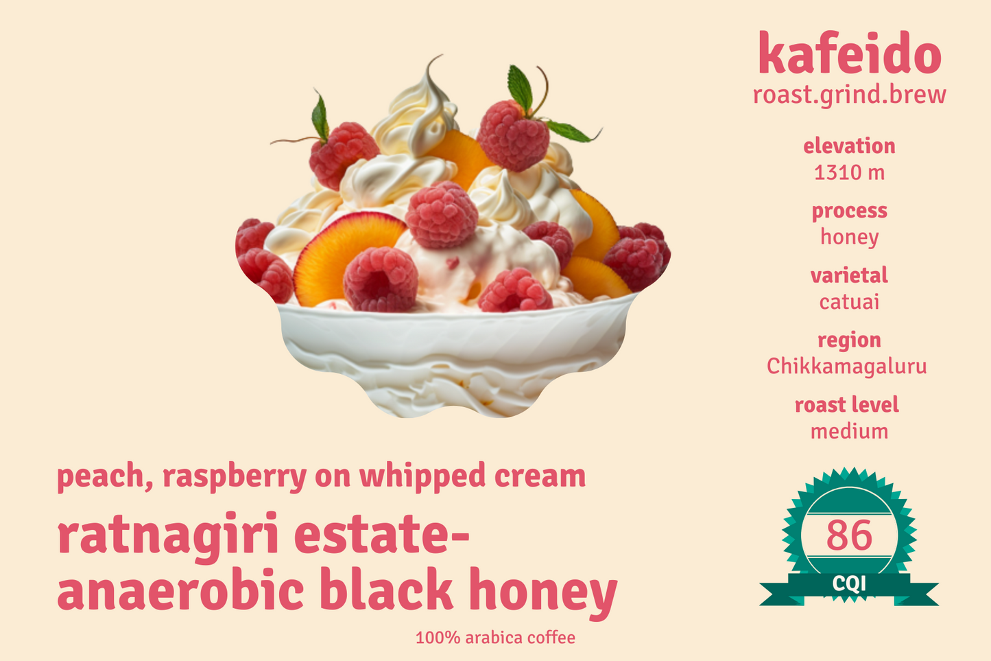 Ratnagiri Estate  - Anaerobic Black Honey - Medium Roast