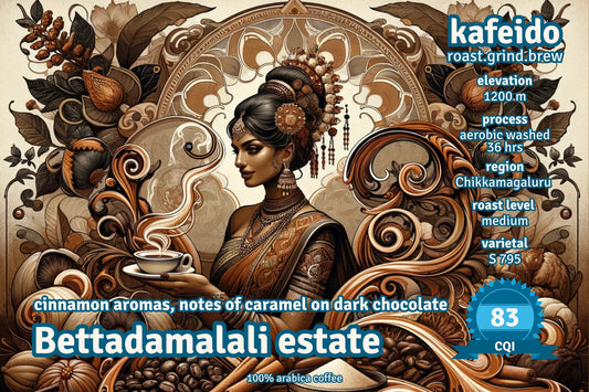 Bettadamalali Estate - 36 hrs Aerobic Washed - Medium Roast - kafeido roasters