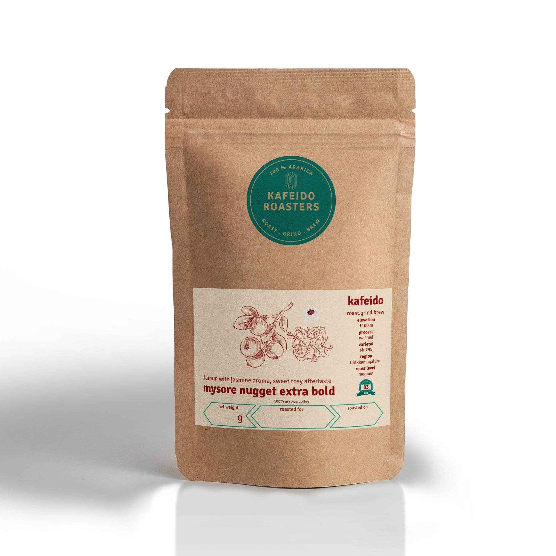 Mysore Nuggets Extra Bold - Medium Roast - kafeido roasters