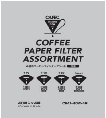 CAFEC 3 Roast Level Filters + Abaca (40 sheets) - kafeido roasters