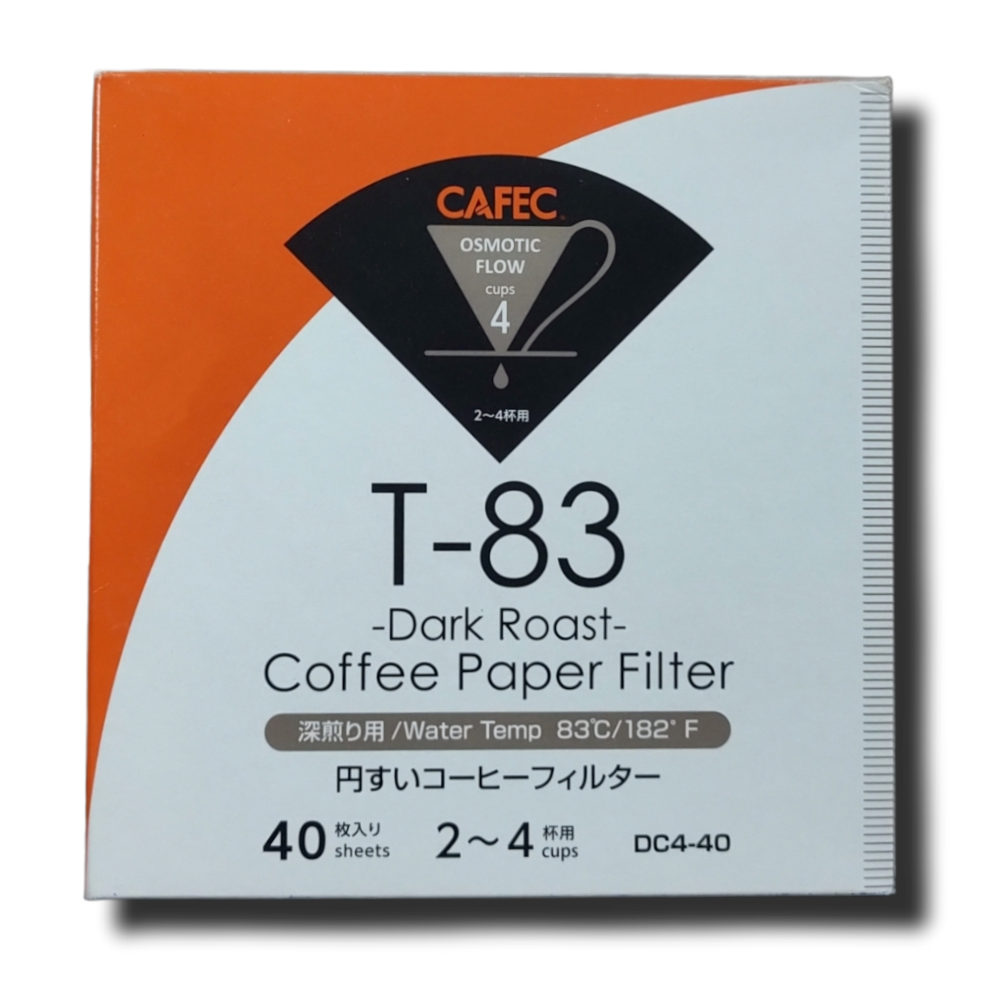 CAFEC Dark Roast Coffee Paper Filter Size 4