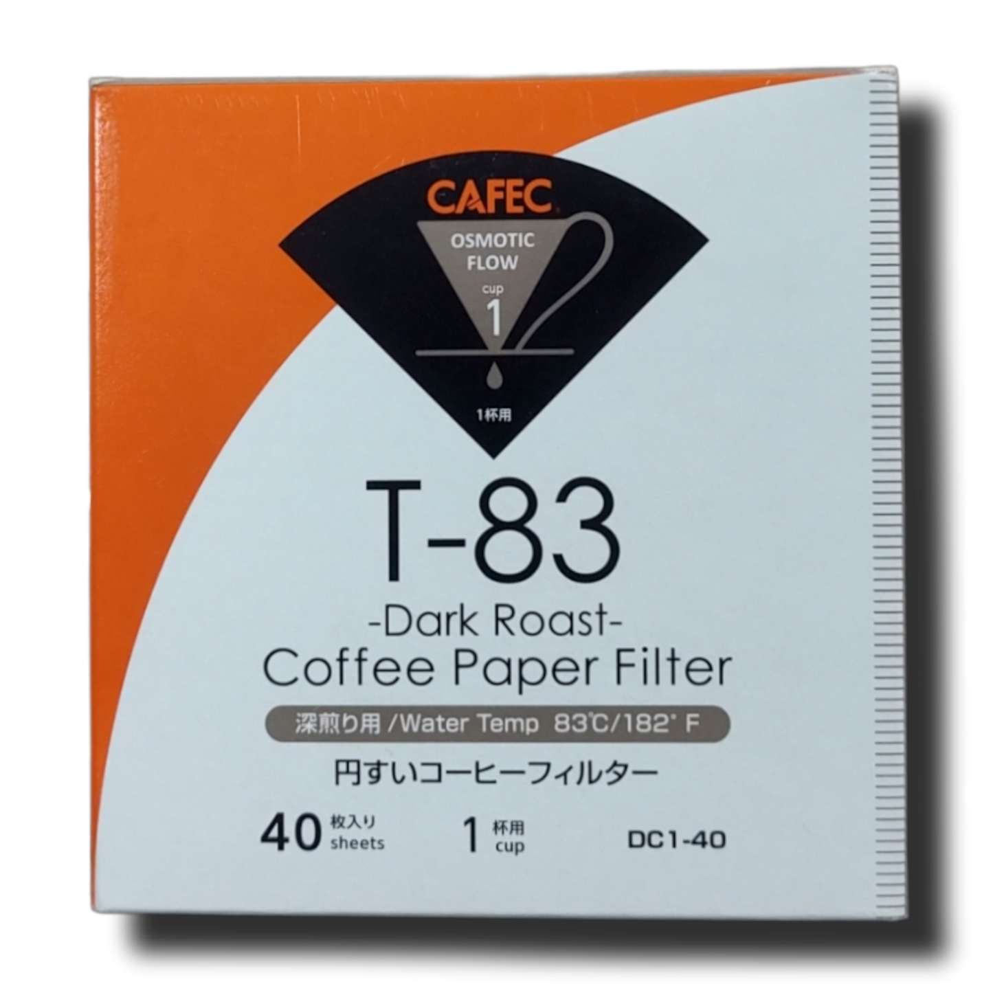 CAFEC Dark Roast Coffee Paper Filter Size 1