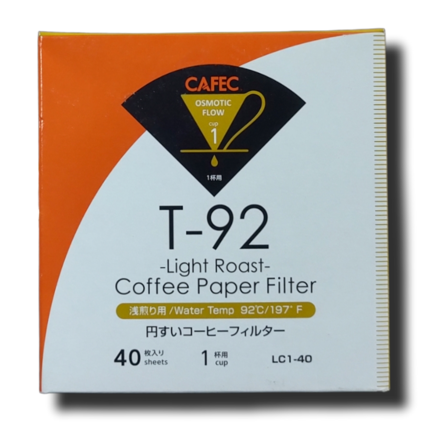 CAFEC Light Roast Coffee Paper Filter Size 1
