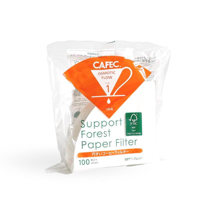 CAFEC SFP (Support Forest Paper) Filter Paper | Made in Japan | 100 Sheets - kafeido roasters