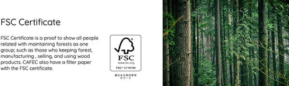 CAFEC SFP (Support Forest Paper) Filter Paper | Made in Japan | 100 Sheets - kafeido roasters