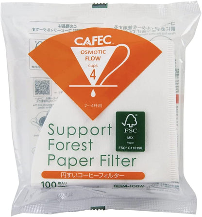 CAFEC SFP (Support Forest Paper) Filter Paper | Made in Japan | 100 Sheets - kafeido roasters